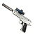 Орбиз пистолет Beretta M92 Наша игрушка А004А6 серебристый